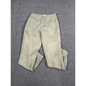 Pact Pants Joggers Women Small Green Elastic Waist Stretch Organic Cotton